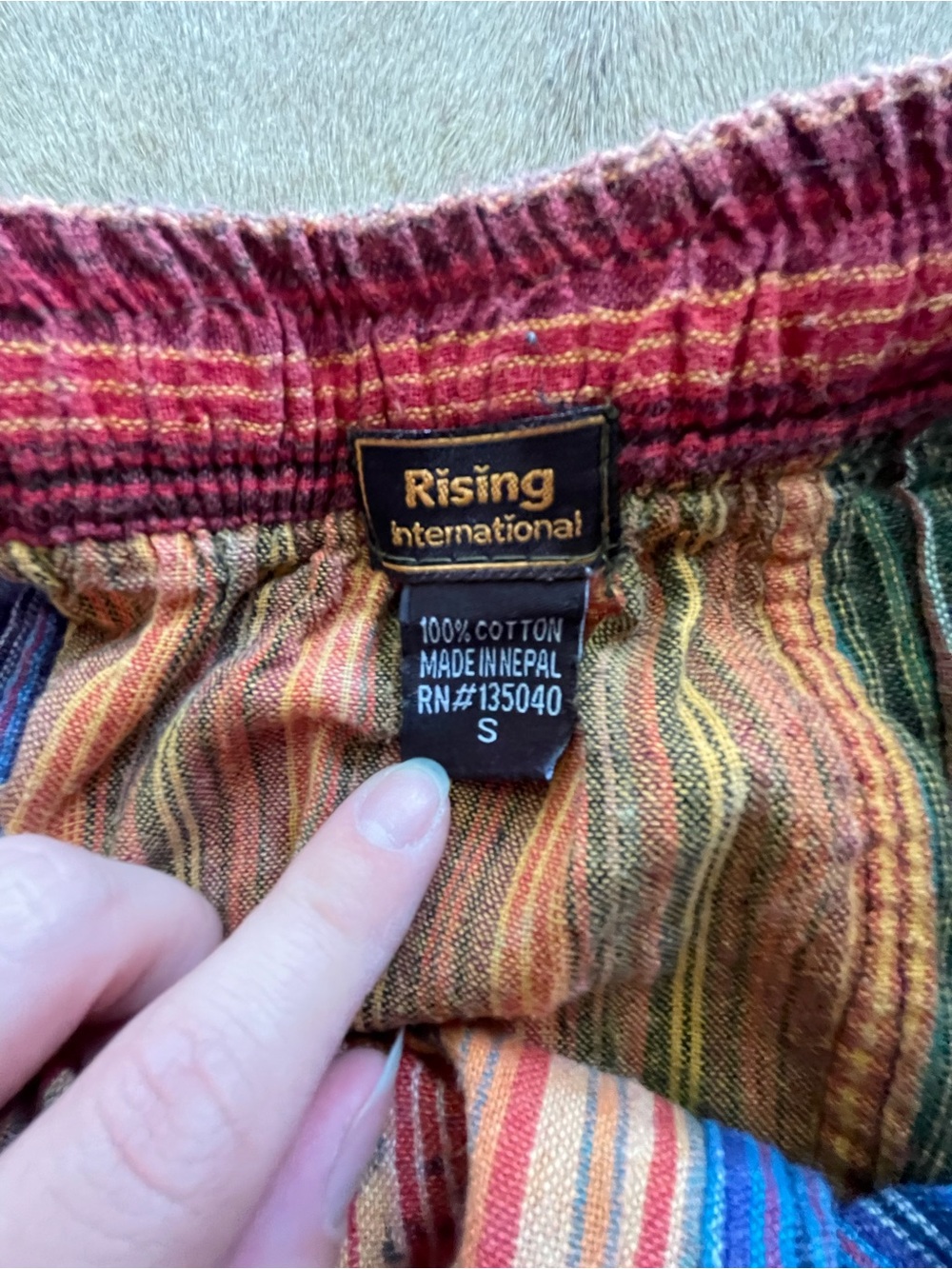 Patchwork Multi Colored Pants - Picture 4 of 6